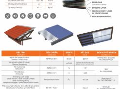 Thông số kỹ thuật tấm cách nhiệt chống nóng 8A2
