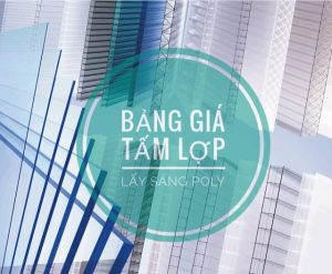 Bảng giá tấm lợp lấy sáng Polycarbonate