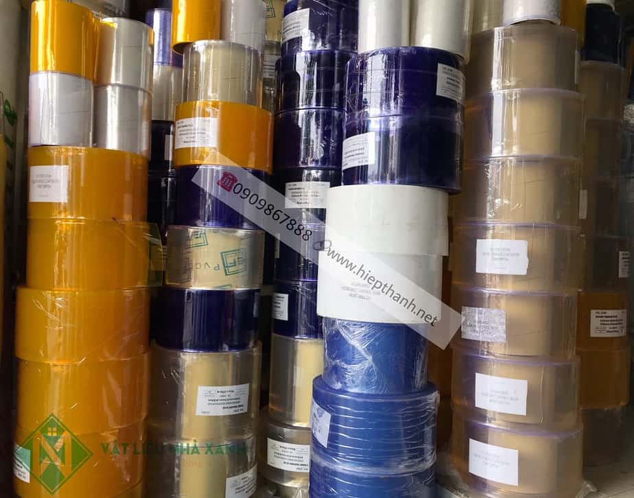 Rèm nhựa (màn nhựa) PVC ngăn lạnh tại Vật Liệu Nhà Xanh luôn luôn có đủ hàng