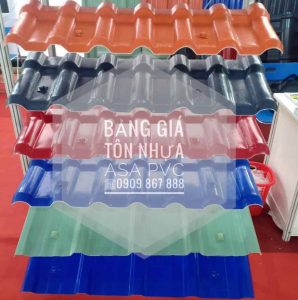 Bảng giá tôn nhựa ASAP / PVC
