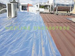 Ứng dụng chống thấm, cách nhiệt cho mái tôn của giấy dầu Hàn Quốc