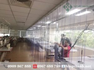 Rèm nhựa ngăn lạnh điều hòa cho công ty may mặc tại Công viên Phần Mềm Quang Trung, P.Tân Chánh Hiệp, Quận 12