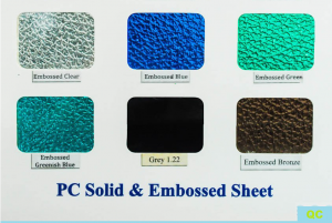Bảng màu tấm Polycarbonate đặc Malaysia