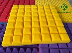 Tấm mút xốp tiêu âm hình vuông màu vàng cao cấp
